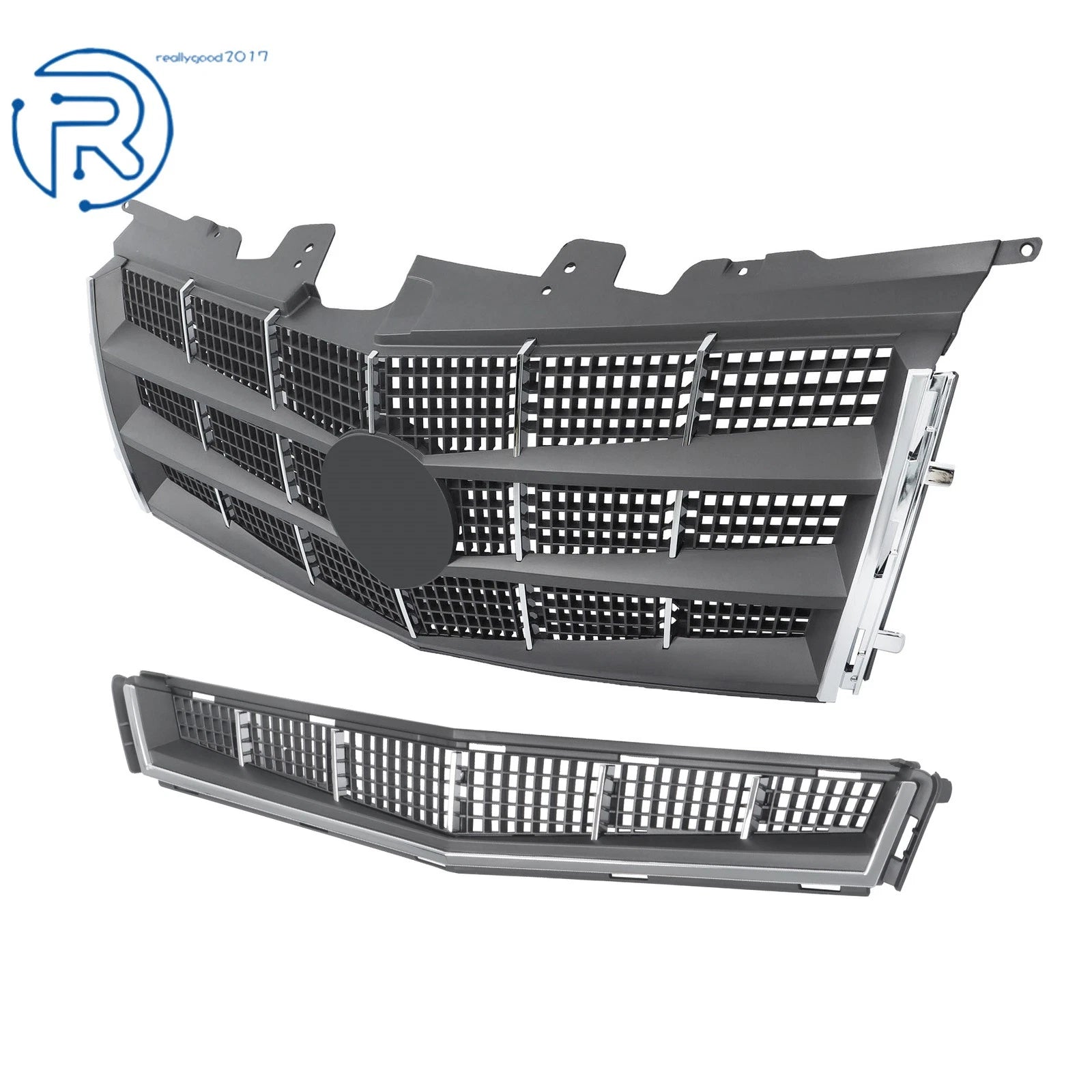 Front Upper Lower Grill Kit for Cadillac CTS (2008-2011)