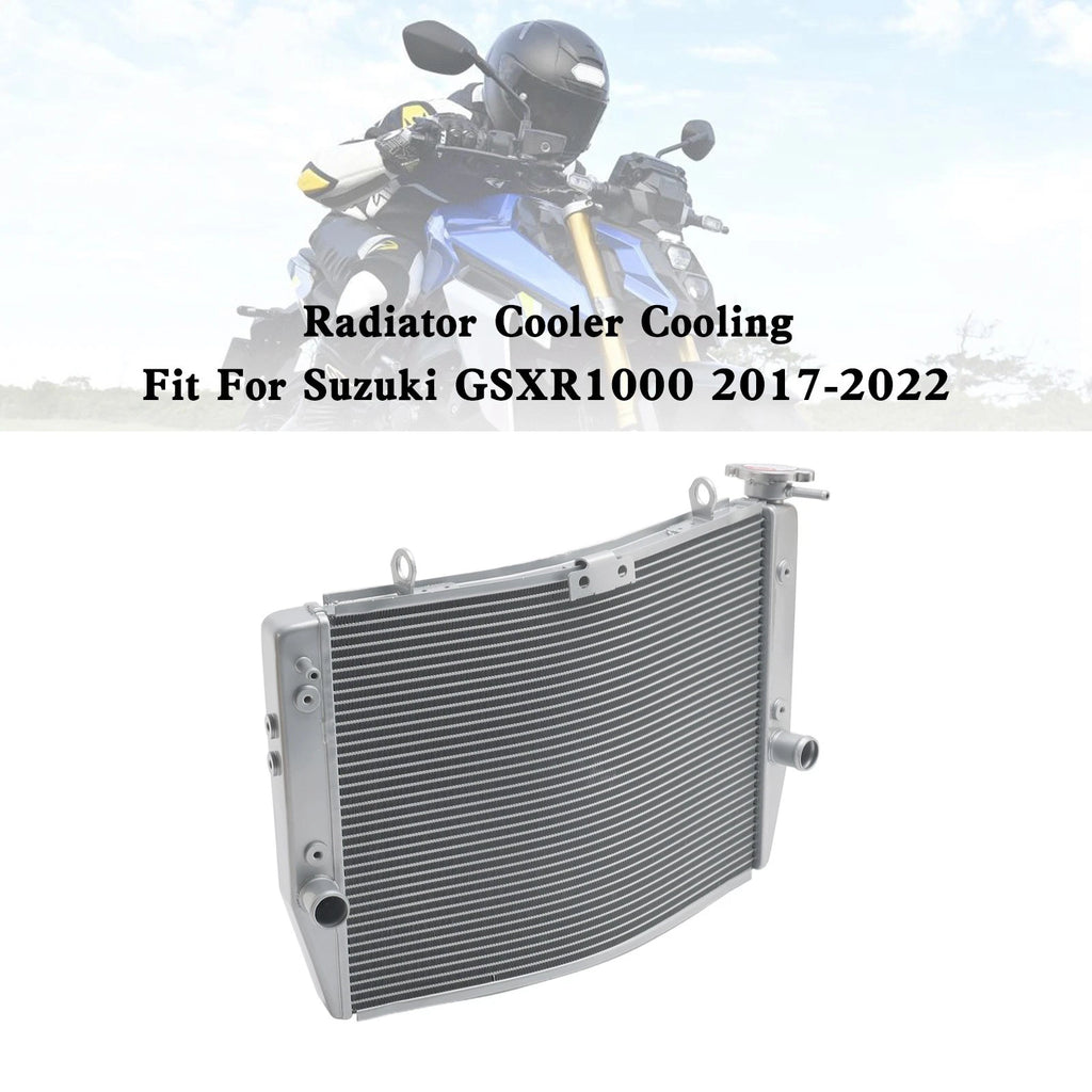 Engine Radiator Cooler for Suzuki GSXR 1000 GSX-R (2017–2022) K17 Silver