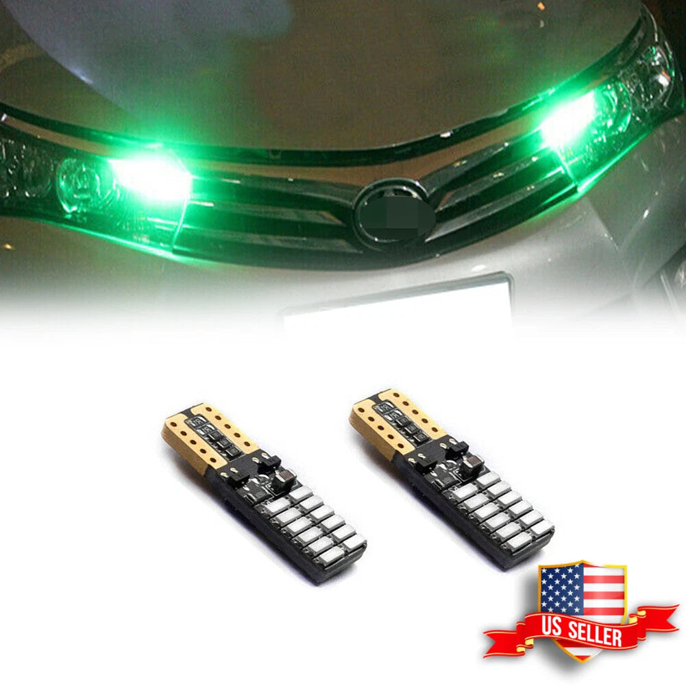 2X Green 24-SMD LED Parking Lights for Toyota Corolla (2013–2016)