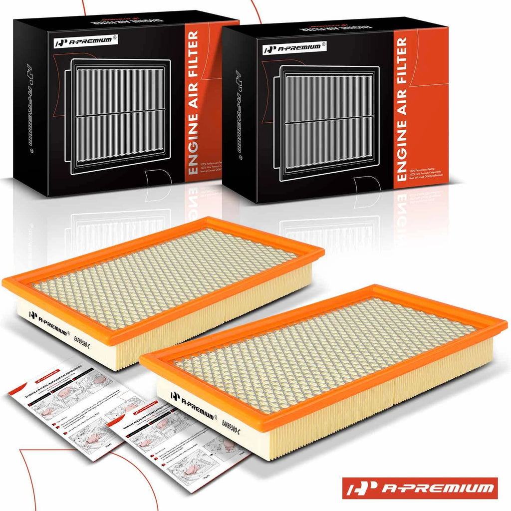 2X Engine Air Filter for Ford F-150, F-250, F-350 Super Duty (1999–2003)