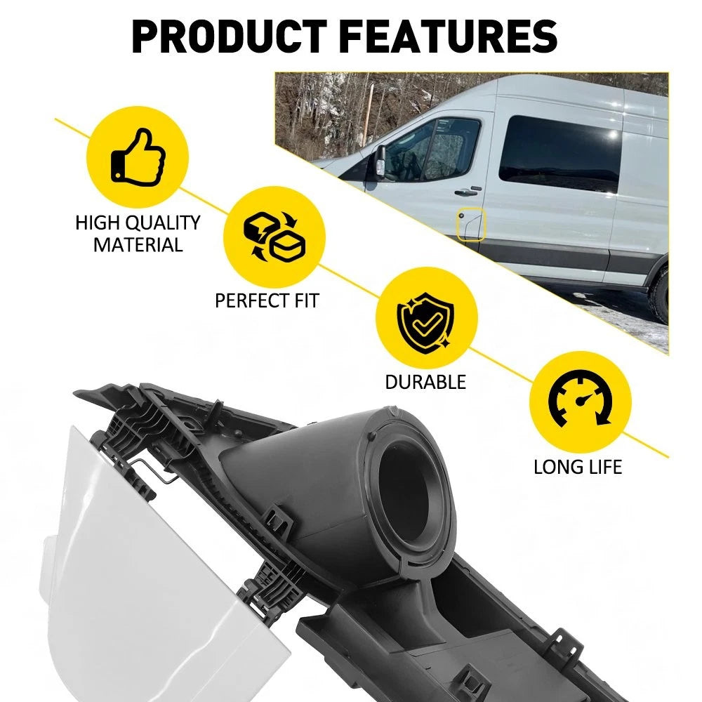 Molding Cover Trim Fuel Filler Door Housing for Ford Transit Van (2015–2023)