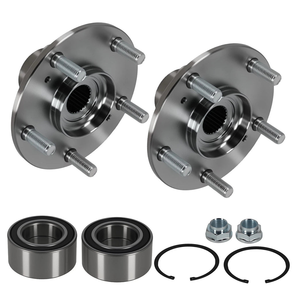 Set of 2 Front Wheel Hub Bearing Assemblies for Acura TSX TL (2004–2008)