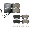 Set of 4 Akebono Euro Ceramic Brake Pads for Audi Q5 (2009–2017)