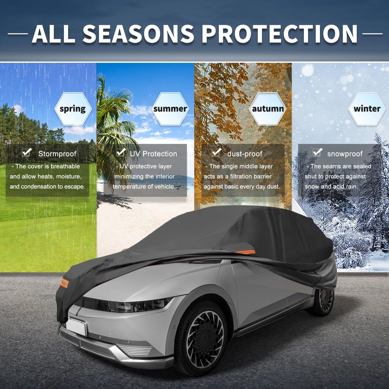 Waterproof 210D-PU Car Cover for Hyundai Ioniq 6 (2023–2023)