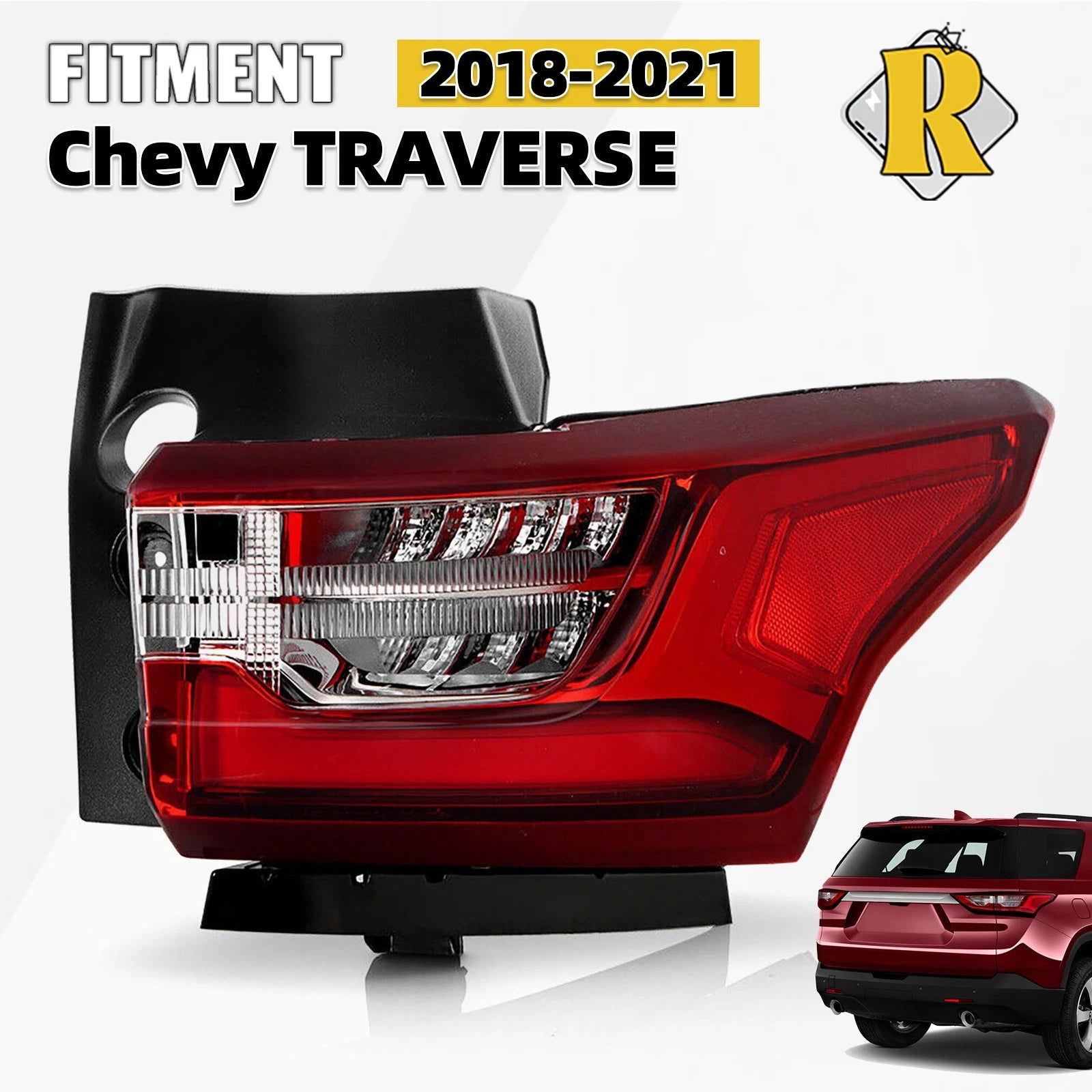 LED Tail Light for Chevy Traverse (2018–2021) Outer Right Passenger Side