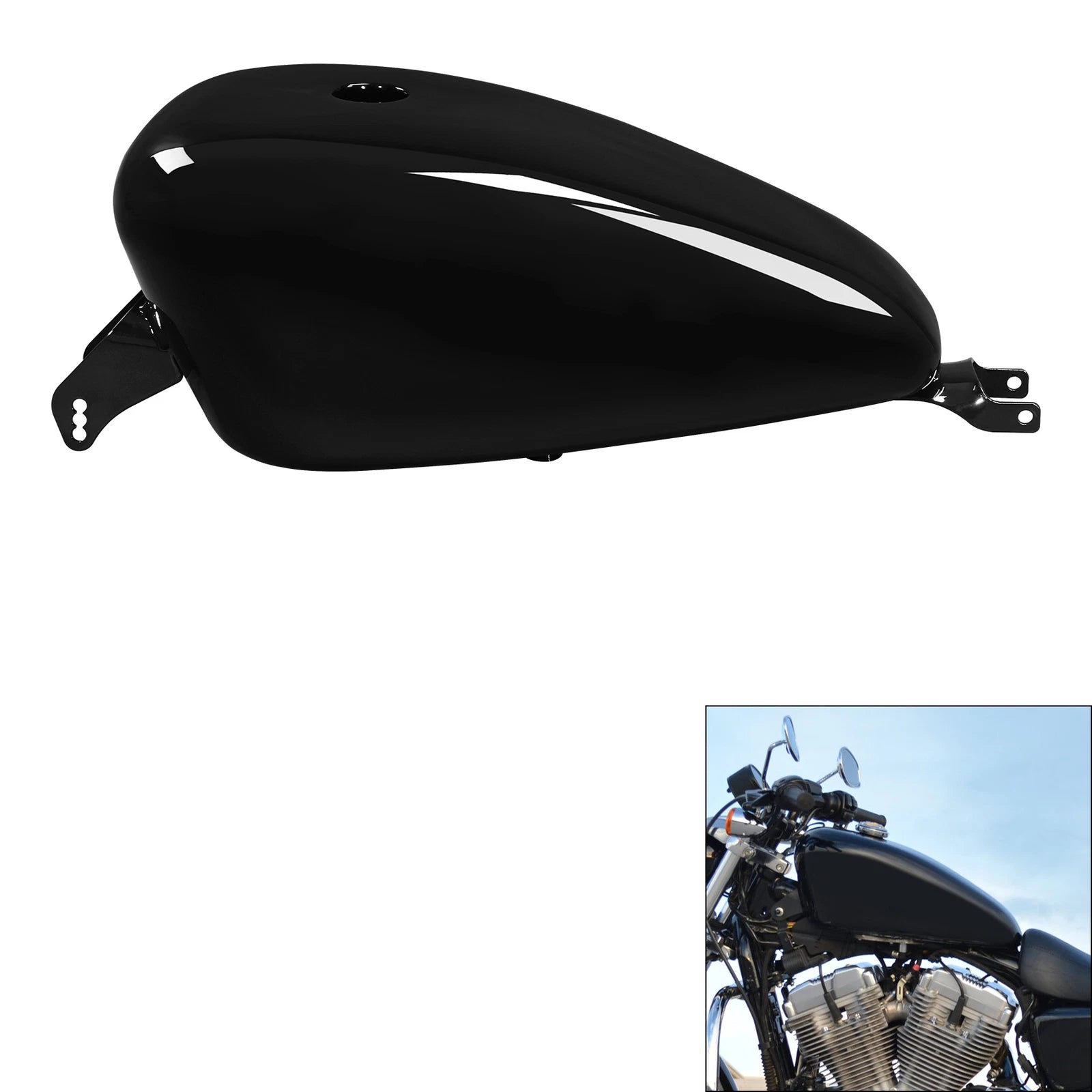 3.7Gal Gas Fuel Tank for Harley Sportster 883 1200 (2004–2006)