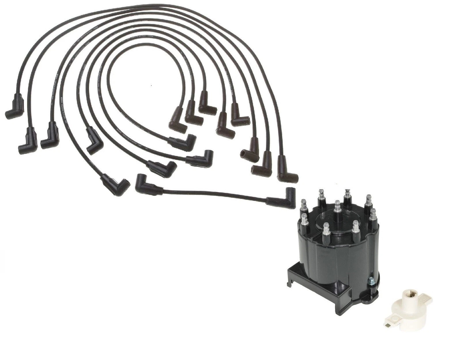 Ignition Wire Set & Distributor Cap Rotor Kit for Chevy G10 GMC G3500 (1971–1995)