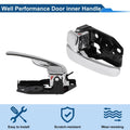 Interior Door Handle for Hyundai Sonata 2001-2005 Black Chrome