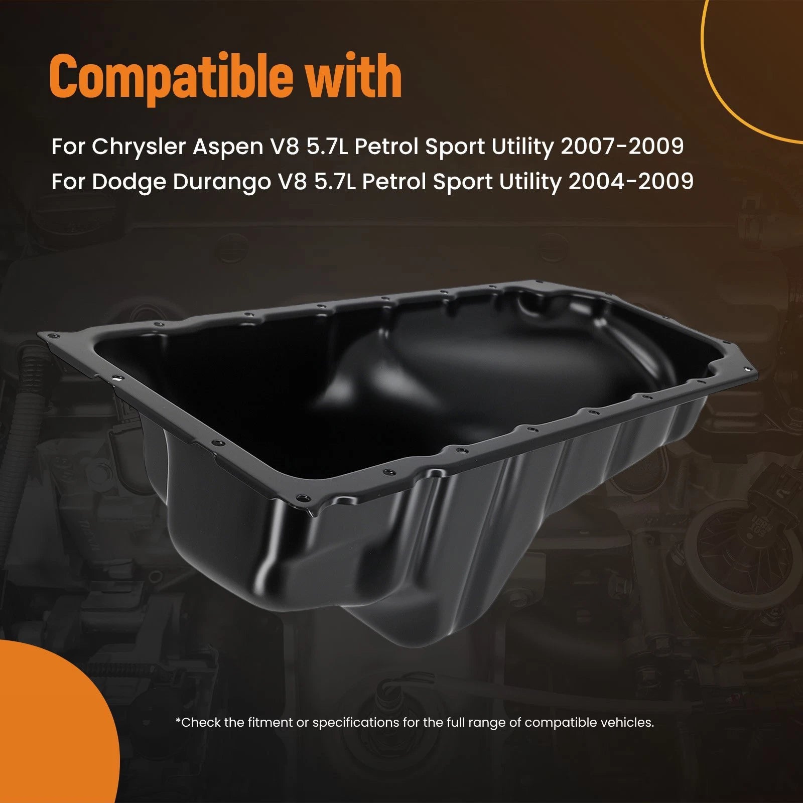 Oil Pan for Chrysler Aspen V8 (2007–2009)