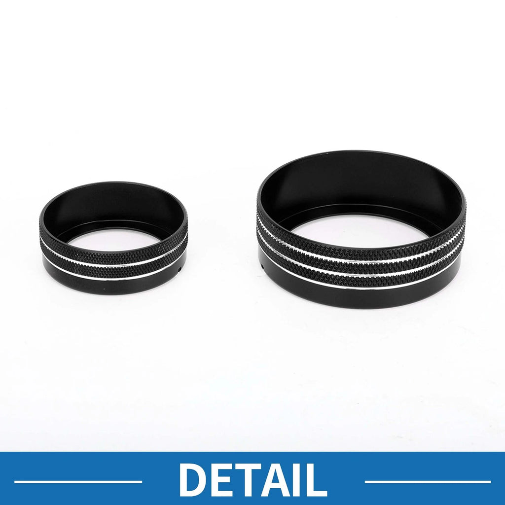 Set of 3 AC Climate Heater Switch Knob Cover Rings for Kia Soul (2009–2013)