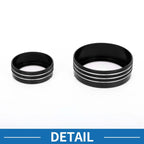 Set of 3 AC Climate Heater Switch Knob Cover Rings for Kia Soul (2009–2013)
