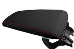 Leather Console Lid Armrest Cover for Lexus ES350 (2013–2018) Red Stitch