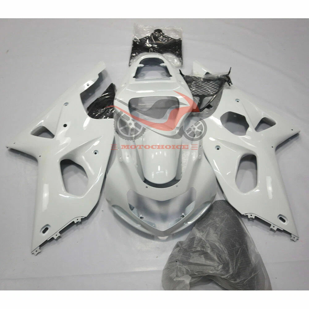 Fairing Kit for Suzuki GSXR1000 (2000–2002) - White ABS Injection Bodywork