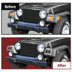 Set of 4 Smoke Fender Side Marker Lights for Jeep Wrangler TJ (1997–2006)