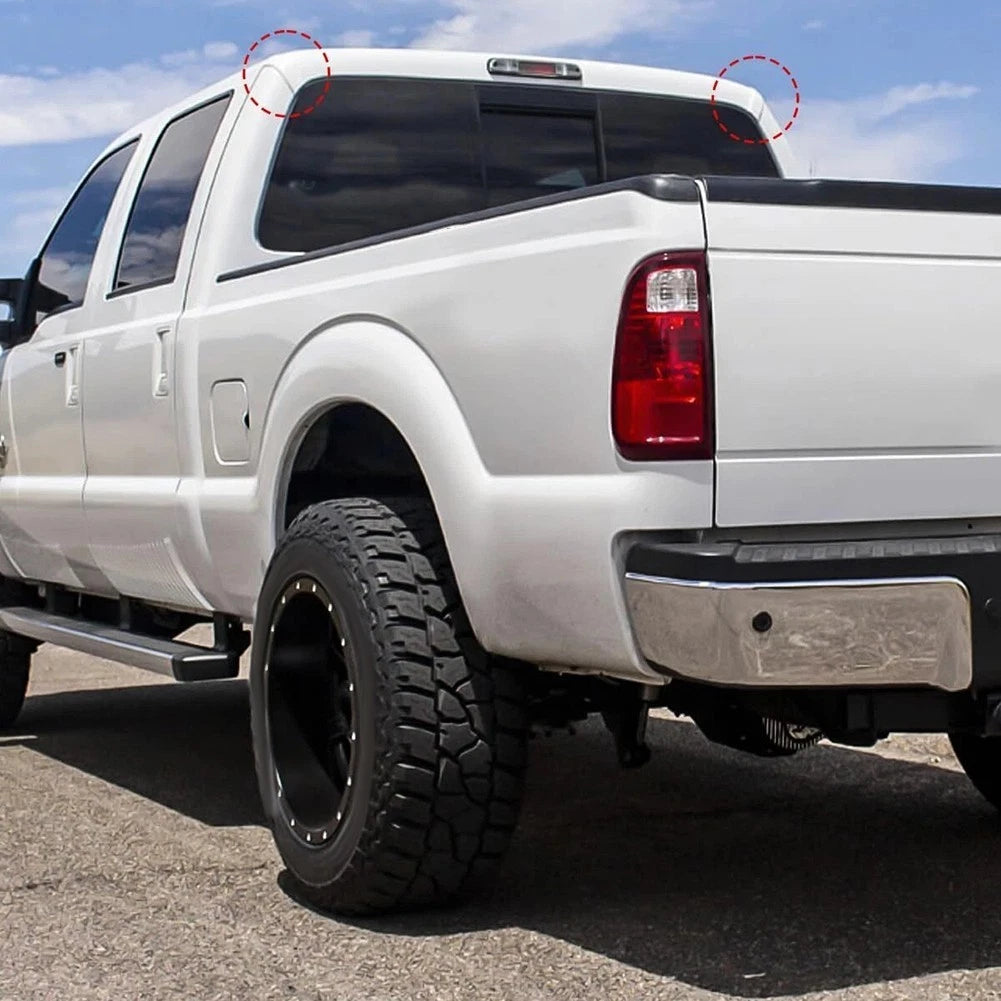 2X ABS White Roof Molding for Ford F-250 F-350 F-450 F-550 (1999–2007)