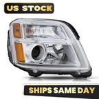 Halogen Headlight w/Bulb Chrome Right for GMC Terrain (2016–2017)