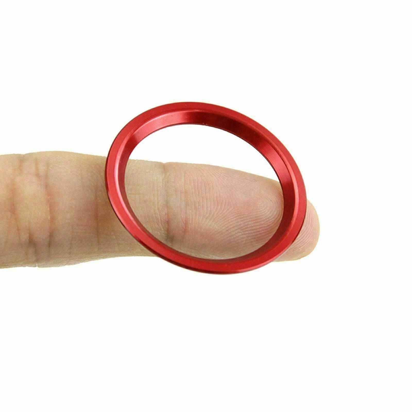 Red Aluminum Keyless Start Button Trim for Audi A4 A5 A7 (2013-2019)