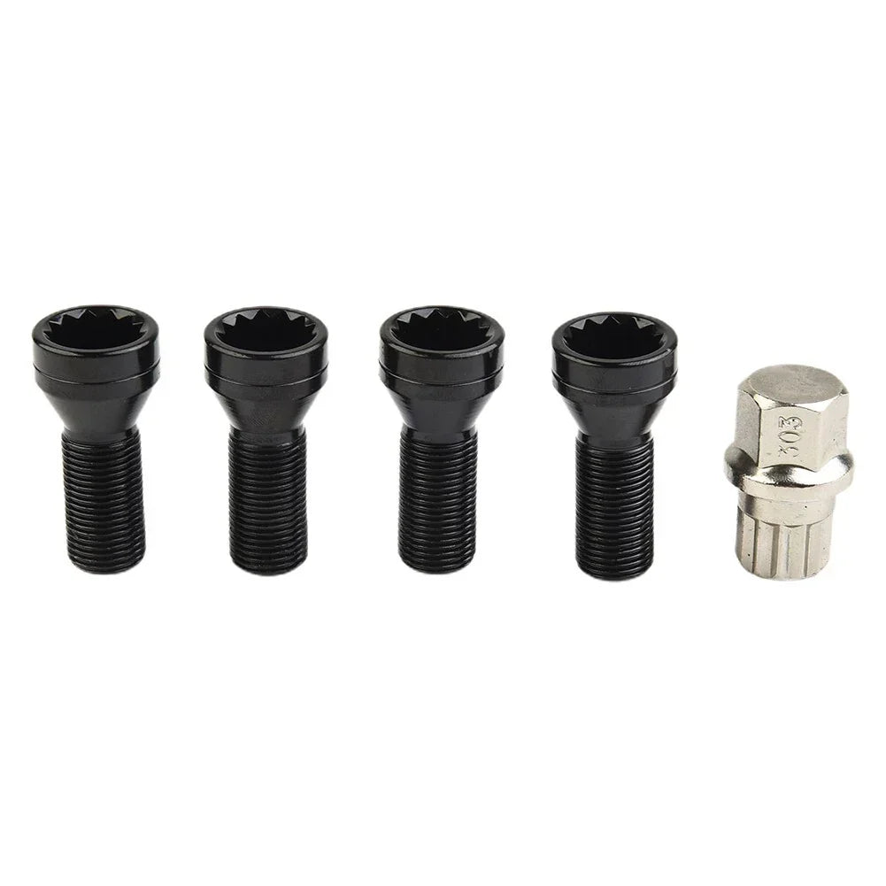 Wheel Locking Bolts LUG NUTS Stainless Steel 1 x Key