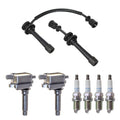 Set of 2 Ignition Coil Wires & 4 NGK Spark Plugs for Sportage (L4)