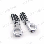 HTTMT Highway Flame Foot Peg P Clamps 1.5" for Harley Sportster 883/1340/XL1200