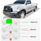 Black Running Boards for Toyota Tundra Regular Cab (2007-2017)