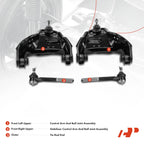 Set of 4 Front Upper Control Arms & Outer Tie Rod Ends for Chevy Blazer