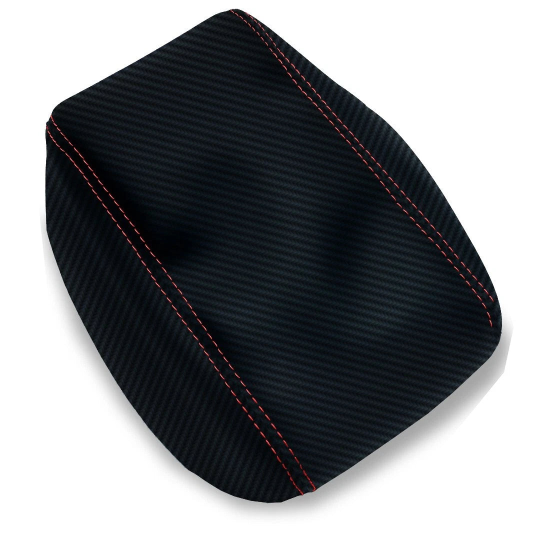 Console Lid Armrest Cover for Subaru Forester (2009–2018) Red Stitch