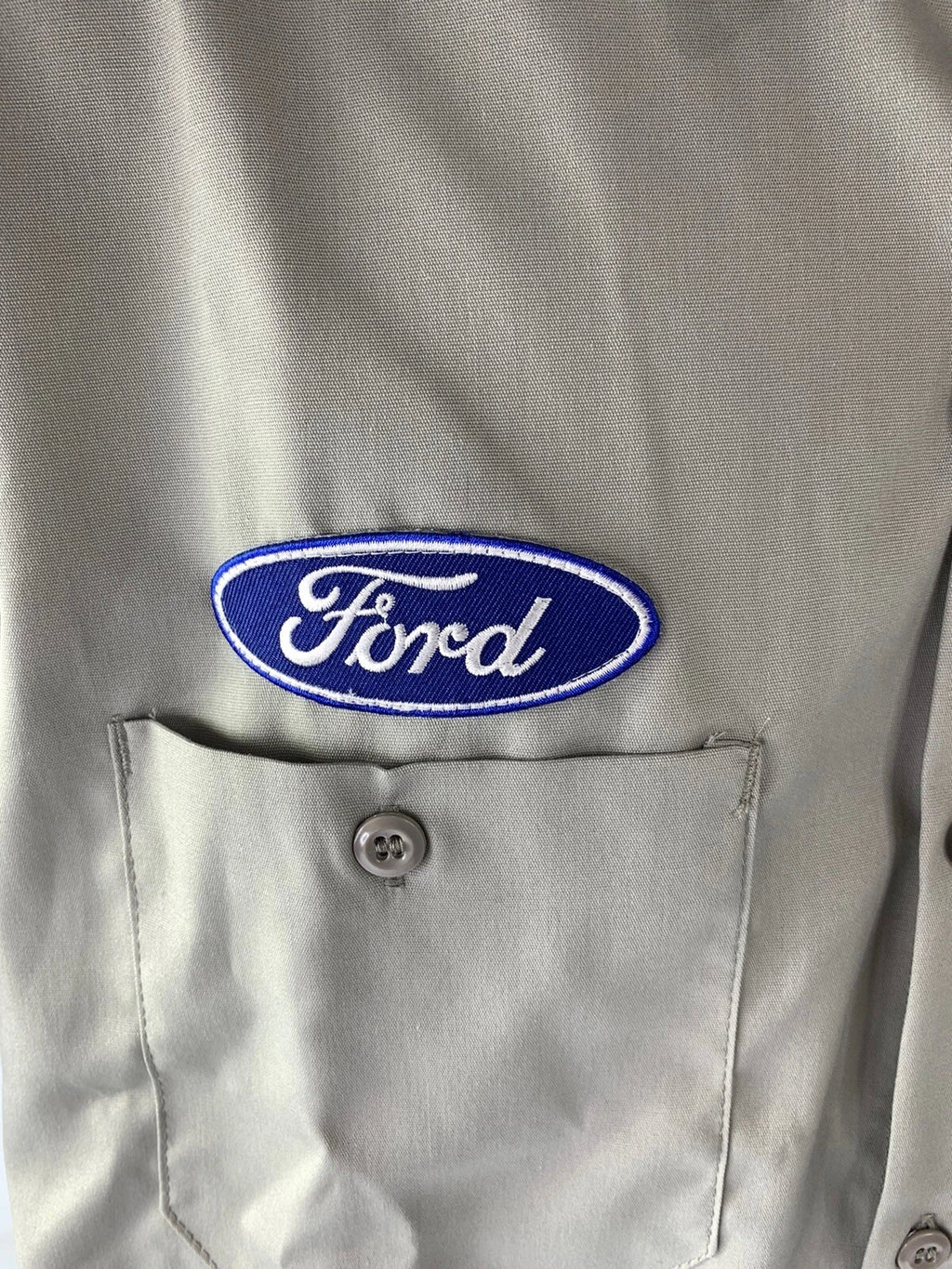 Mechanic Style Button Up Shirt for Ford F150 Owners (Gray Blue) (2011–2024)