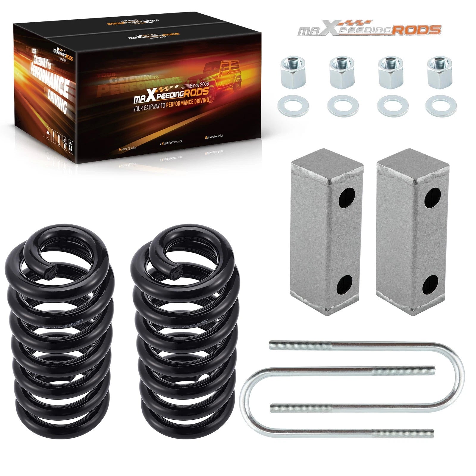 2" Front 3" Rear Coil Spring Lowering Set for Chevy C10 GMC Truck (1963–1972)