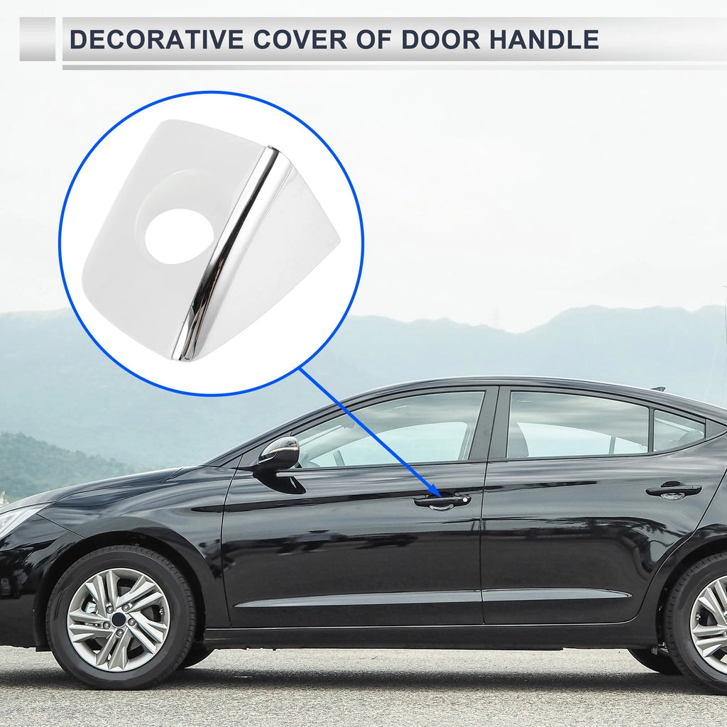 Front Left Door Handle Cover Lock Cap for Audi Q5 8R (2013–2017) No. 8T0837879 White