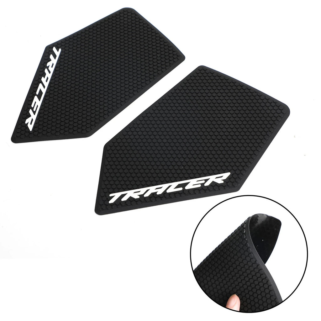2X Side Grip Tank Pads Black for Yamaha Tracer 9 / GT RN70 (2021–2022)