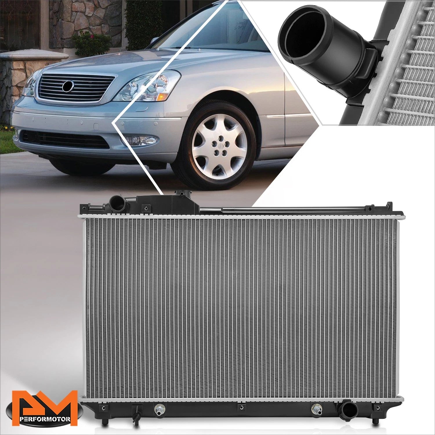 Aluminum Core Replacement Radiator for Lexus LS430 (2001–2006) DPI-2419