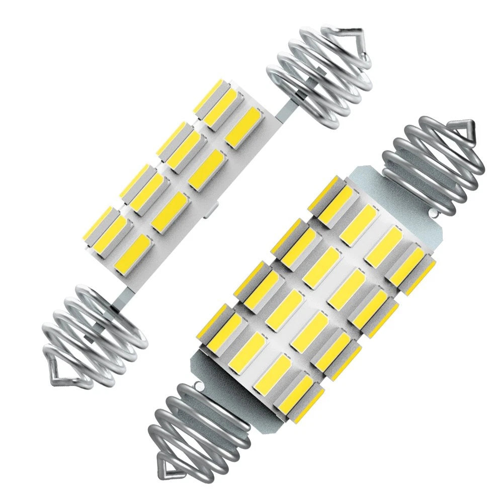 LED Double-Pointed License Plate Light for AUXITO (39mm-42mm)