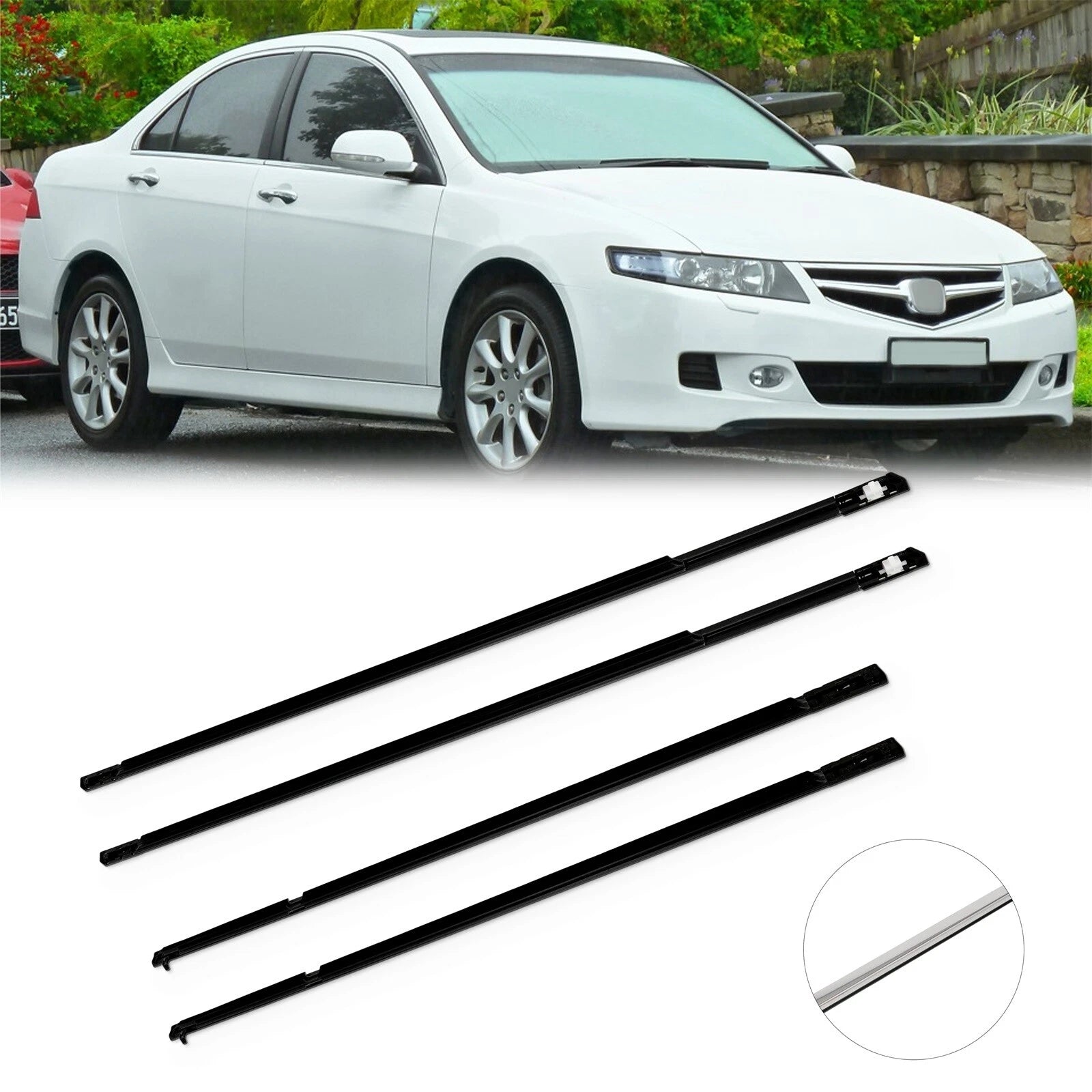Set of 4 Weatherstrip Door Seal for Honda Accord (2003–2007)