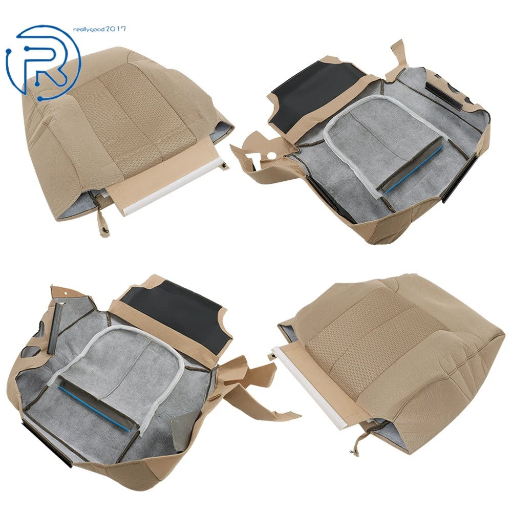 Seat Covers for Ford F150 XLT (2011–2014) Tan Cloth Driver & Passenger