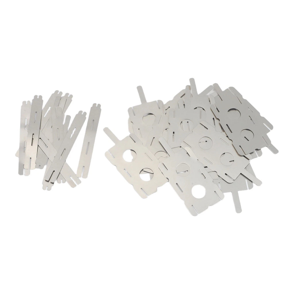 30PCS Nickel Plated Steel Battery Strips for Spot Welding