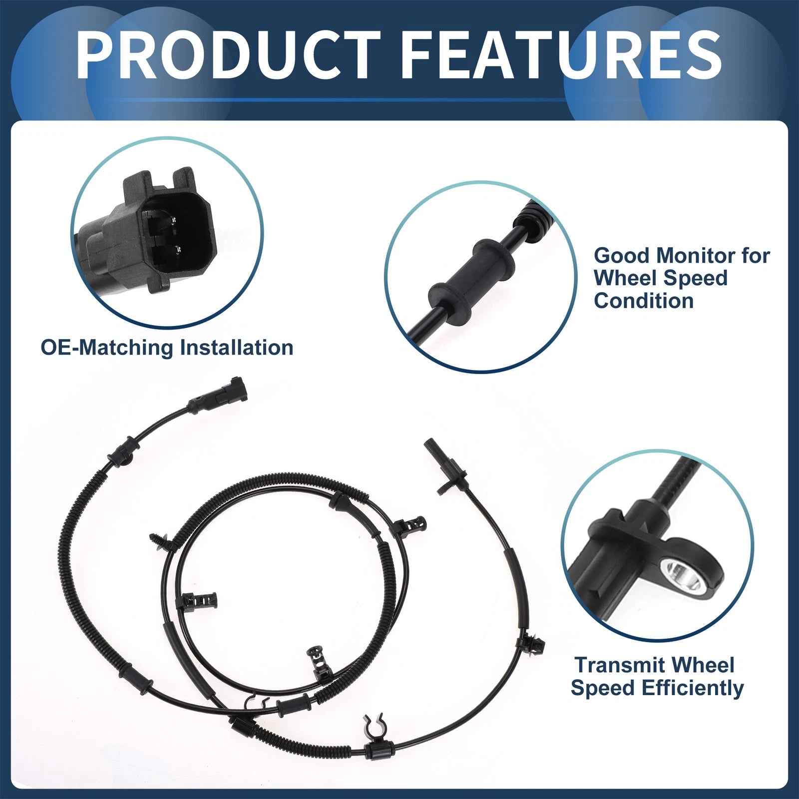 ABS Wheel Speed Sensor No.BL3Z2C190C for Ford F-150 (2004–2020) Rear Right
