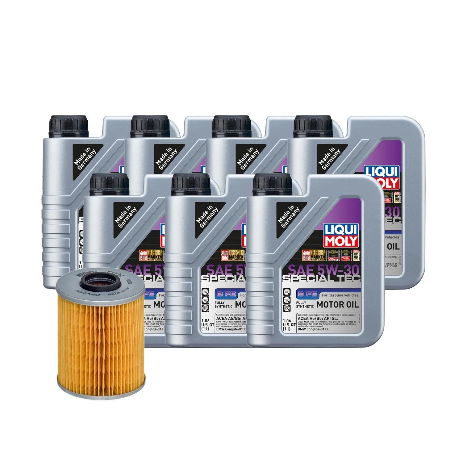 7L Liqui Moly Special Tec B FE 5W-30 Oil Change Kit for BMW 325i (2006–2011)