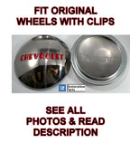 Stainless Hubcaps Pair for 1947–1953 Chevrolet 1/2 Ton Truck