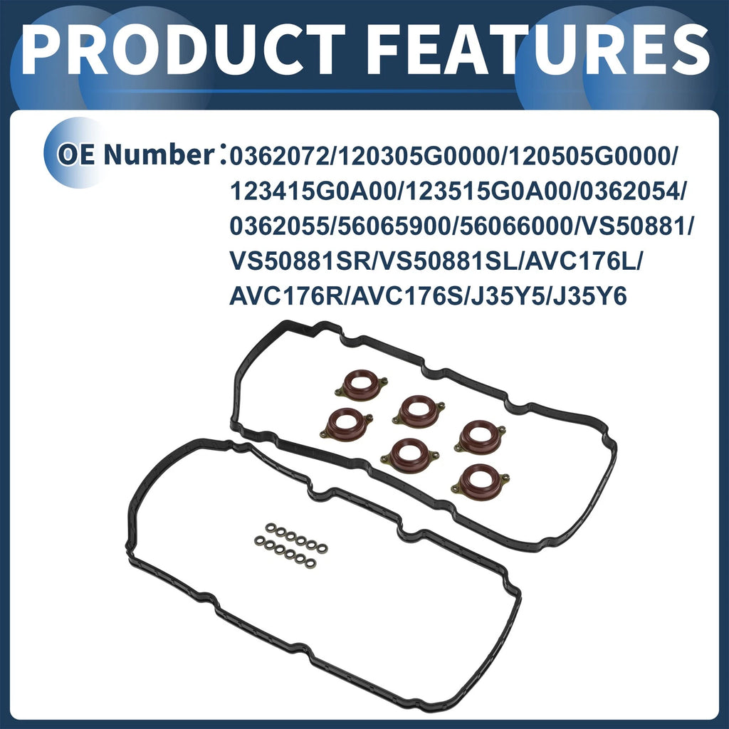 Valve Cover Gasket Set for Acura MDX (2014–2020) 0362072