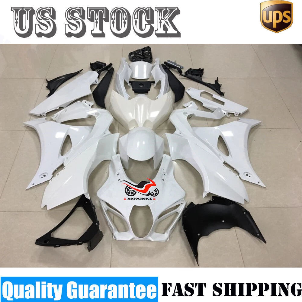 Fairing Kit for Suzuki GSXR1000 (2017–2024) Unpainted White ABS
