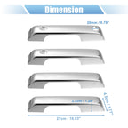 Set of 4 Door Handle Trim Covers for Ford F150 (2021–2022) Silver Tone