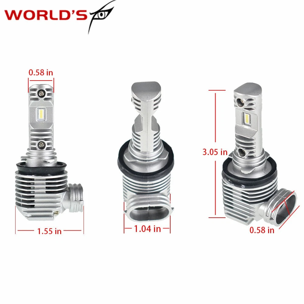 LED Fog Light Bulbs for H8 H9 (6000K White)
