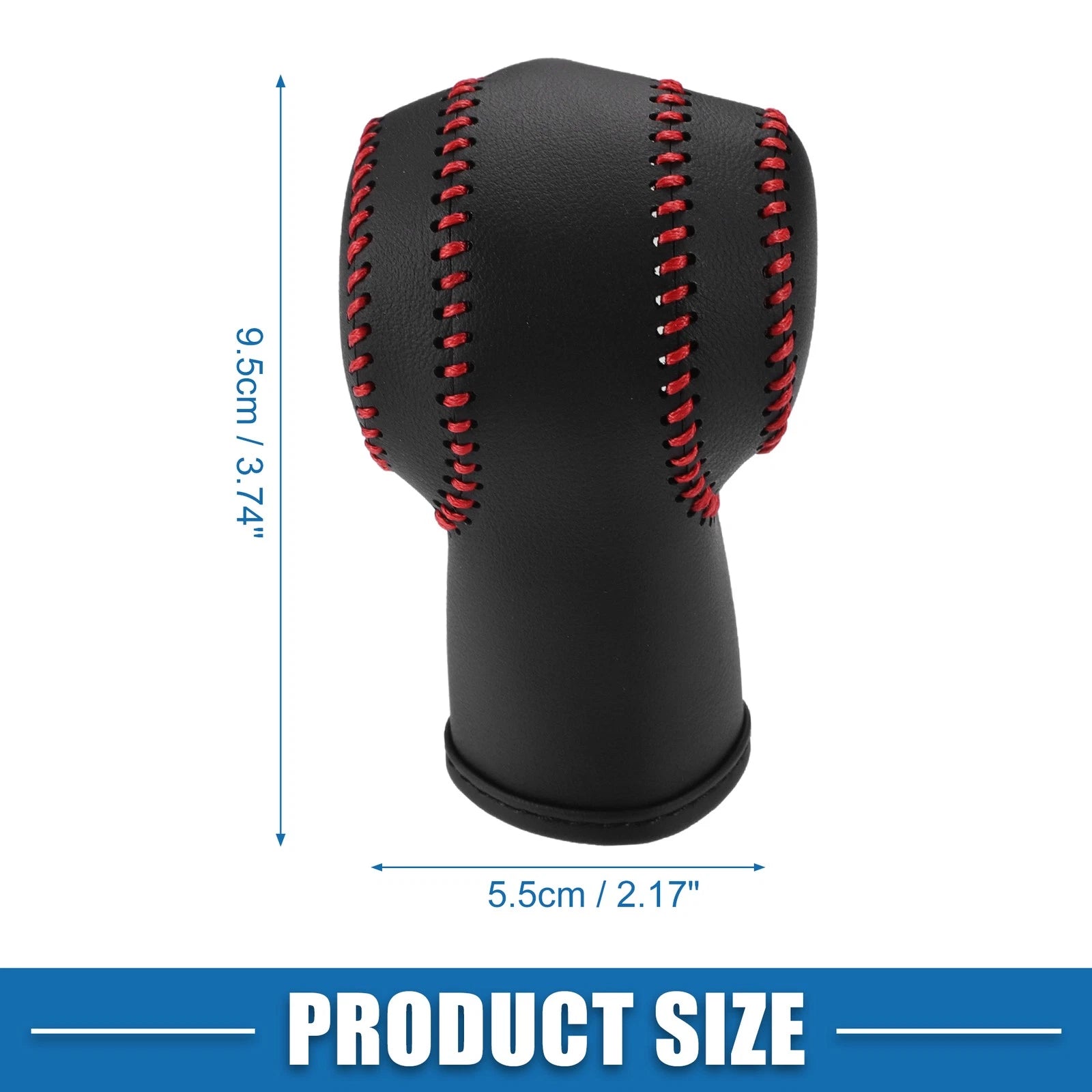 Gear Shifting Knob Cover Trim for Nissan Rogue (2008–2013) Black Red