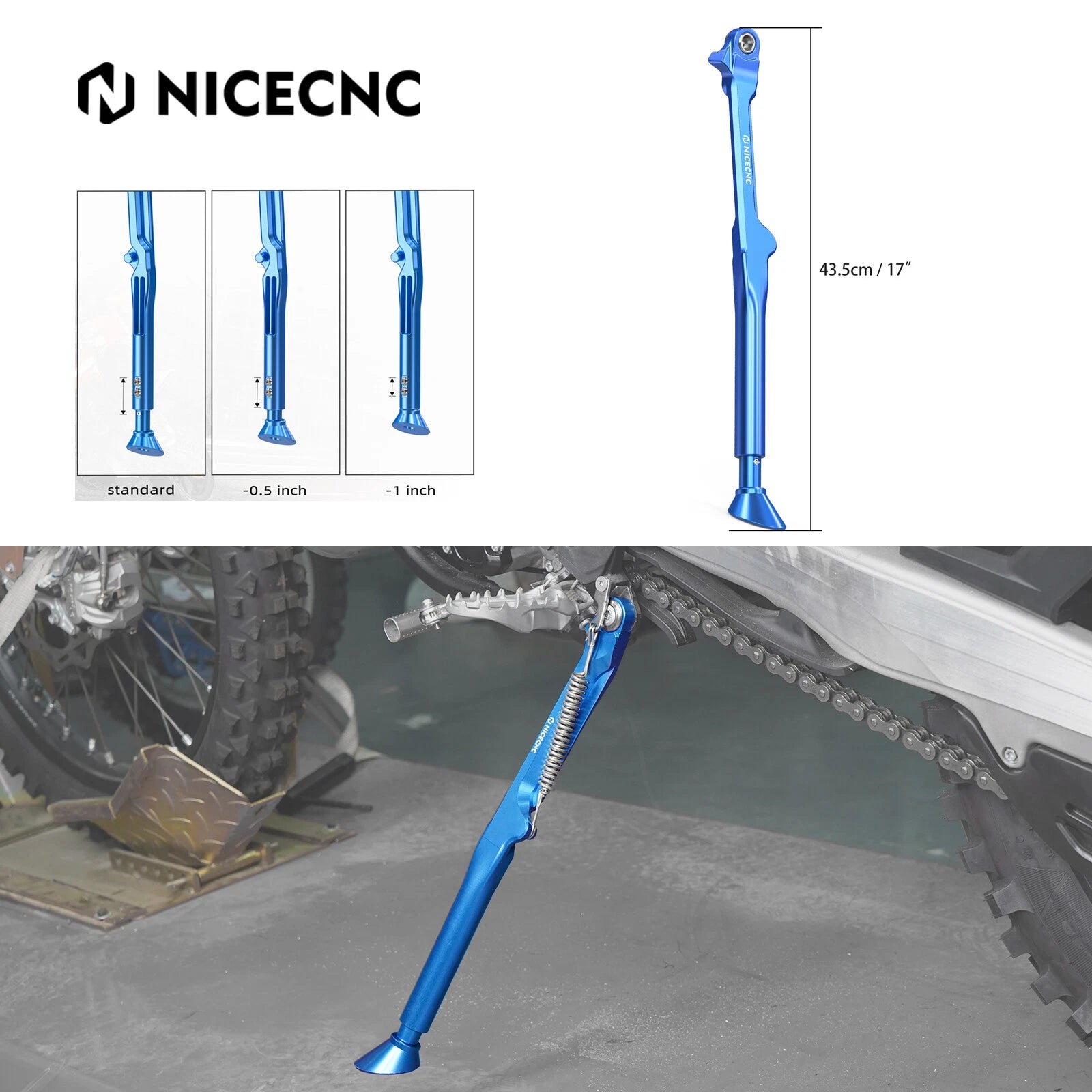 Adjustable Kickstand for Husqvarna TE/FE 150-501 (2024-2025) FX/TX 125-450 (2023-2025)