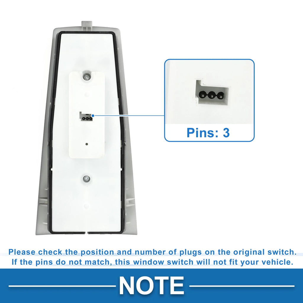 Front Driver Side Power Window Switch for BMW 745i (2002–2005)