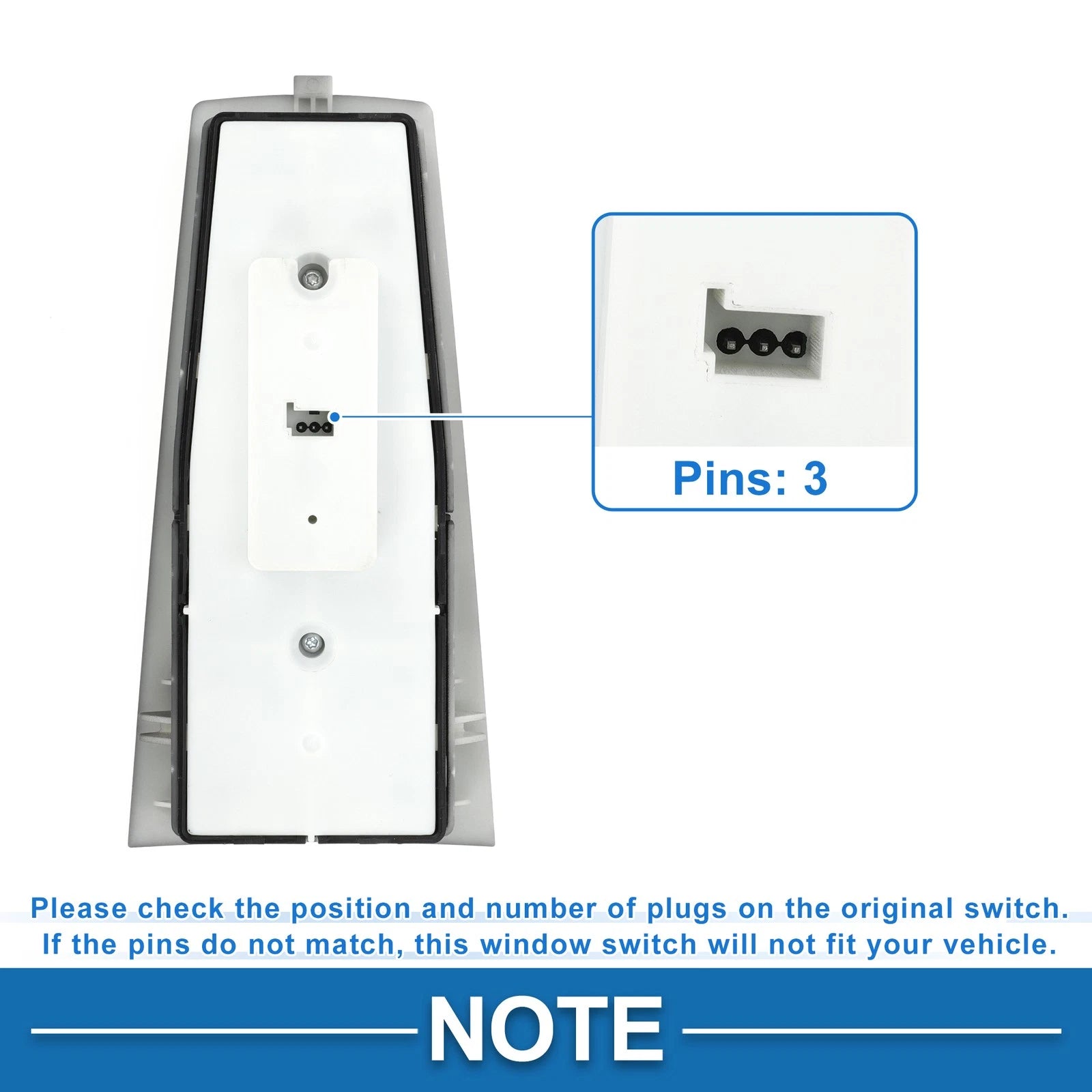 Front Driver Side Power Window Switch for BMW 745i (2002–2005)