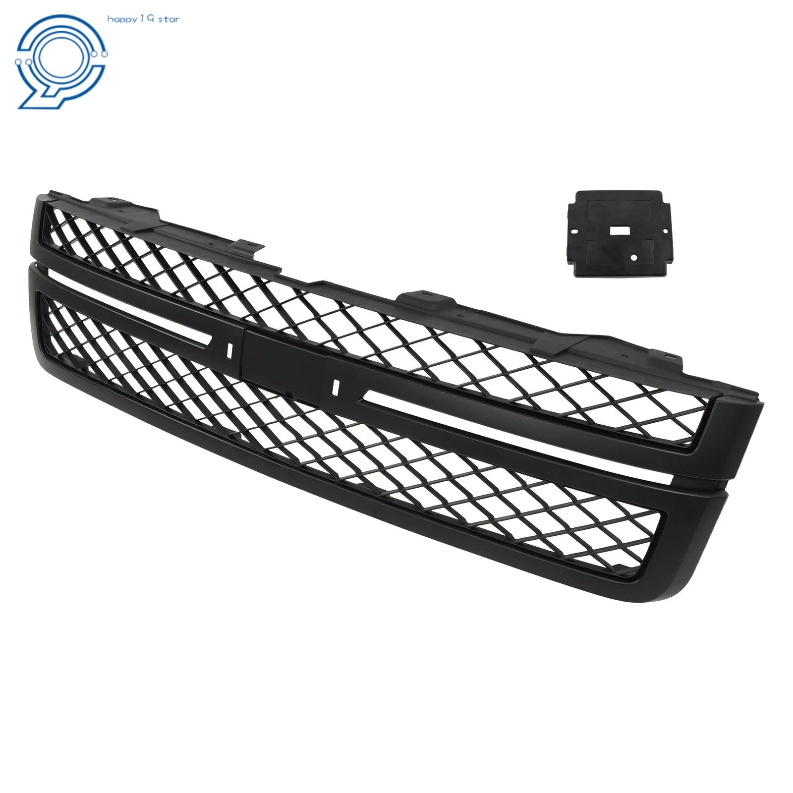 Front Bumper Grille Matte Black for Chevy Silverado 2500HD 3500HD (2011-2014)