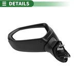 Left Side Door Mirror for Toyota Camry (Manual Folding, Gloss Black)