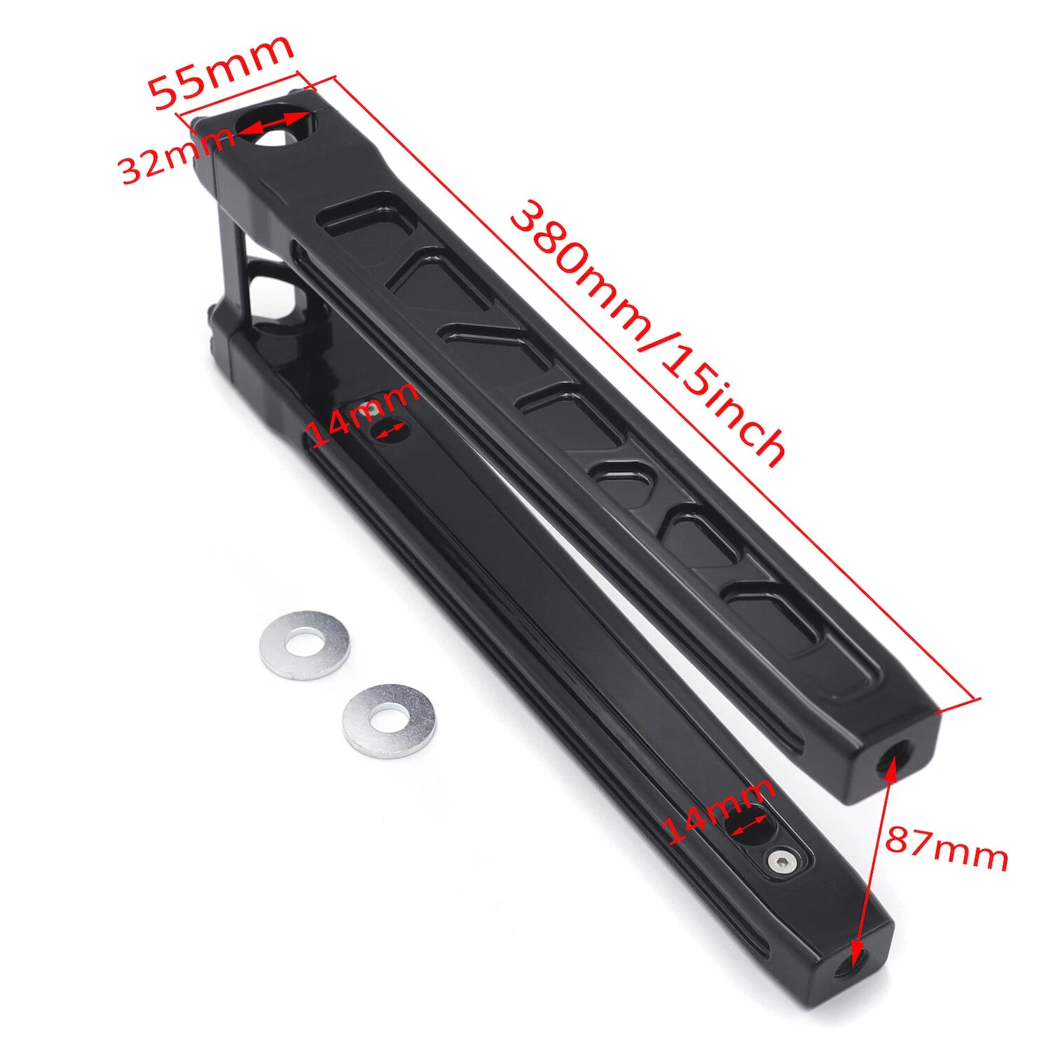 14" Riser Top Clamp for Harley-Davidson Touring FLHR (1 1/4" Handlebar)